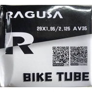 PRO AGENT INNER TUBE RAGUSA BUTTYL RUBBER 700X25C, 700X28C, 700X35C, 12,16,18X1.75AV AND 29X1.95AV