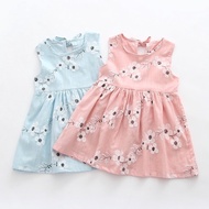 KATUN Stylish Korean Style Flower Dress for Girls, Imported Quality, Cotton Material, 0-6 Years - KC