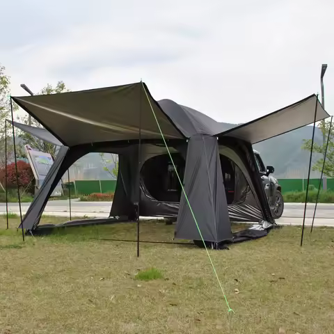 Trinity Tiple Layer Rainfly SUV Tent,Car Tent,Car Tailgate Tent,4 Person Camper Tent for SUV, Car Re