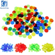 [Gazechimp] 100pcs Bingo Chips Plastic Counting Chips Bingo Supplies Counter Mixed Color