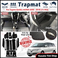 For Toyota Estima ACR50 2006 - 2018 7 Seater MONOCROSS CarMat Trapmat Carpet Kereta Karpet Floormat 