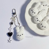 GANTUNGAN Miffy Crochet beads Keychain Keychain