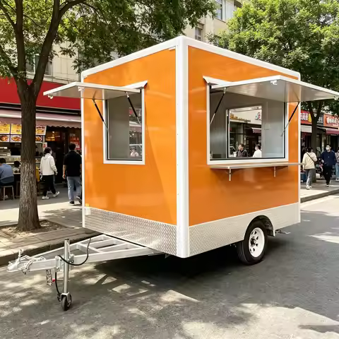 Mini Food Truck Trailer Used Fast Food Carts Food Truck with Full Kitchen United States