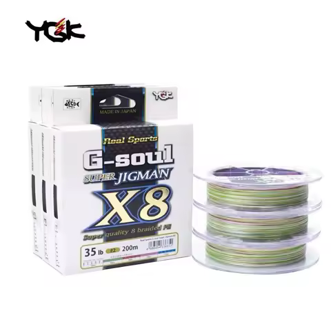 Original Japan YGK G soul X8 BRAID SUPER Jigman Super Quailty 8 Braided PE Fishing Line 14LB-80LB Mu