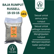 [1KG] Baja Rumput Karpet Russell Premium 15-15-15 Untuk Semua Jenis Rumput Premium Carpet Grass Fert
