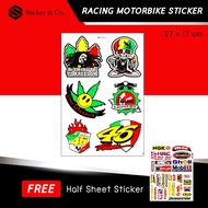Reggae 46 Bike Stickers Waterproof Motocross Helmet Decal