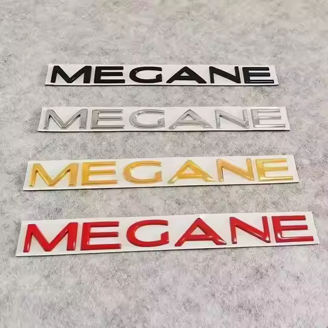 3D Car Metal Trunk Letters Words Logo1 2 3 4 5 RS GT Badge Sticker DecalsStyling For Renault Megane 