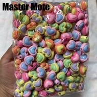 Two-tone monochrome love beads, size 1.6cm, 1 pound