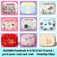 For Huawei freebuds 4/5/6/5i/6i/7i case Shockproof Headphone Case Cover Huawei freebuds 5i/6i case S