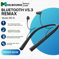 【Melbourne shop】【 Original】 REMAX Bluetooth V5.3 Sport Earphone Wireless Neckband Earphone Bluetooth