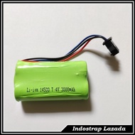 Baterai cas Li-ion 7.4V 14500 3000mAh Soket Hitam Battery wltoys