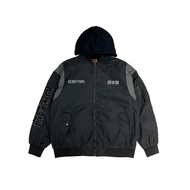 X XCTRL Zhongli 77 Store Lucky Cat MA1 Jacket-Black/Gray Blue