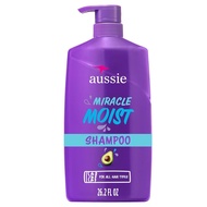 Syampu Aussie Miracle Moist: Melembapkan & Membersihkan dengan Lembut menggunakan Minyak Avokado & J
