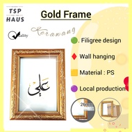 6R/8R/10R/11R/12R/A3/A4 Gold PS Photo Frame Wall hanging Bingkai Gambar Emas Gantung Dinding Family