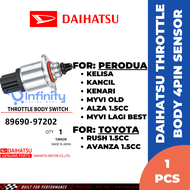 DAIHATSU Throttle Body 4 Pin Sensor For Perodua Kelisa/ Kancil/ Kenari/ Myvi Lagi Best/ Alza (89690-