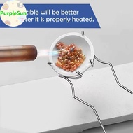 PurpleSun 25.5CM Stainless Steel Crucible Tong Crucible Clamp Crucible Pliers White Gold Bowl Meltin