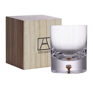 Winewo lá vàng kim điểm thân thẳng pha lê thủy tinh Whisky nước ngoài rượu Bourbon cup vintage cup r