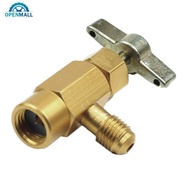 OPENMALL Car Air conditioning R134a A/C Refrigerant Self-Piercing Can Tap Valve Bottle Opener Adapte