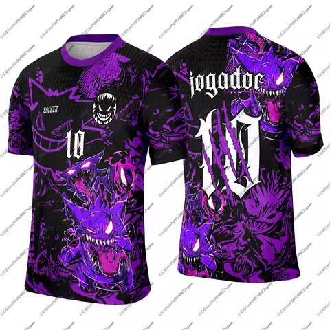 Men Kid Clothes Children Sportswear Tee Gengar T Shirt Casual Top Soccer Teenager P-Pokemon Streetwe