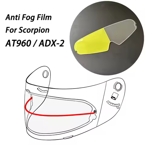 For Scorpion AT960 ADX 2 Helmet Visor Anti-Fog Insert Clear Film