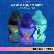 Tommee Tippee Closer To Nature Bottle 9oz/260mL Triple Pack With Slow Flow Teat 0m+ Botol Susu Baby