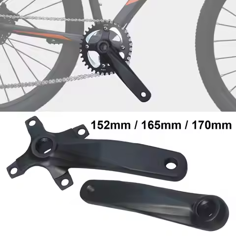 152/165/170mm High Strength Bicycle Square Left & Right Crankset Bicycle Crankset Crank Arm Parts Al