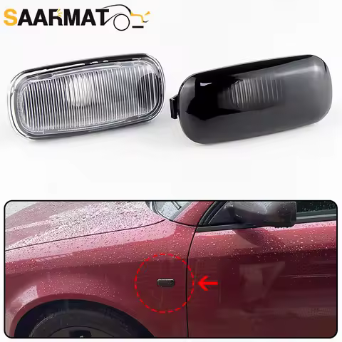 2PCS Side Indicator Turn Signal Marker Light Lamp Shell (No Bulb) 8E0949127 For Audi A3 S3 8P A4 S4 
