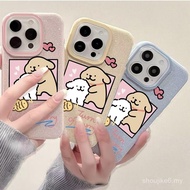 For iphone12 14 13 15 16 11 16pro 14pro 14Promax 14plus 16plus cartoon puppy phone case cute hug str