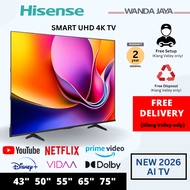 [NEW LAUNCH] Hisense TV 4K UHD SMART TV E6Q (43"/50"/55"/65") Television 电视机