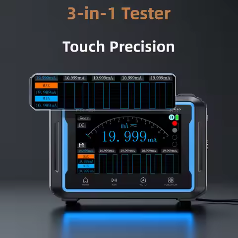 FNIRSI 2C53P Touch Screen Digital Oscilloscope+Multimeter+Signal Generator 3IN1 Dual Channel 50MHZ A