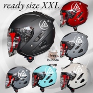 Kyt GALAXY FLAT R SOLID HELMET | Half FACE Helmet | Ready SIZE XXL