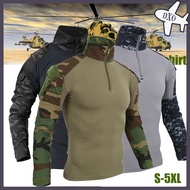 DXO-Tomitany Autumn Camouflage Hunting Clothes Tactical Frog Suits Military Uniform Paintball Airsoft Sniper Combat Spring Shirt Jersey