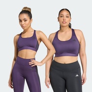 adidas Training Powerreact Train Medium-Support 3-Stripes Bra Women Purple JY2120