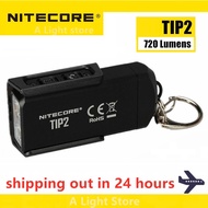 100% NITECORE ไฟฉายพวงกุญแจไฟฉาย TIP2XP-G3ไฟฉายพวงกุญแจชาร์จไฟได้ลูเมน USB พร้อมแบตเตอรี่720 S3