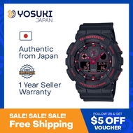 CASIO G-SHOCK GA-100BNR-1A GA-100 Series Casual World time Calendar Black Red  Wrist Watch For Men from YOSUKI JAPAN / GA-100BNR-1A (  GA 100BNR 1A GA100BNR1A GA-100 GA-100BNR GA-100BNR- GA 100BNR  GA100BNR )