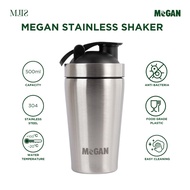 MEGAN STAINLESS SHAKER 500 ml แก้วสแตนเลทเชคโปรตีน เก็บความเย็นได้ 24 ชม. เก็บความร้อนได้ 8 ชม.