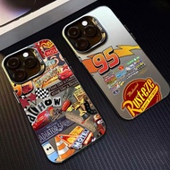 Lightning Car Case for iPhone 16 15 14 13 12 11 Pro Max XR 7 8Plus Screen Protector Shockproof Cover