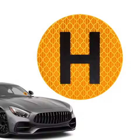 H Historical Vehicle Sign 60mm Waterproof Reflective Sticker with Strong Adhesive Car and Motorcycle