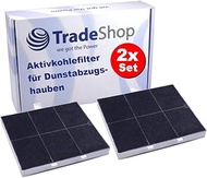 2 x Trade-Shop activated carbon filters compatible with Bosch DKE645D DKE945D DKE145K DKE642K DKE645