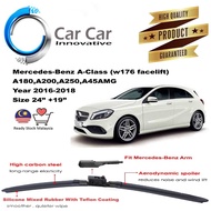 Mercedes-Benz A-Class (W176 Facelift) Wiper,Silicone Wiper Blades, Car Windshield, Year 2016-2018 (1