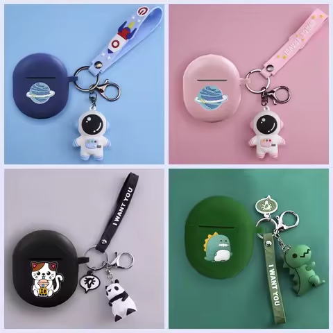 For Xiaomi Redmi Buds 3 Pro Case Cartoon Astronaut Shockproof Silicone Protect Earphones Cover Cute 