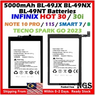 Grade A+ 5000mAh BL-49JX BL-49NX BL-49NT For INFINIX HOT 30 / 30i / SMART 7 / 8 / NOTE 10 PRO / 11S 