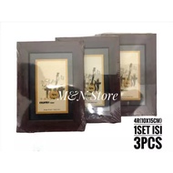 1 SET Contains 3pcs Photo Frames 4R 10x15 cm Carved