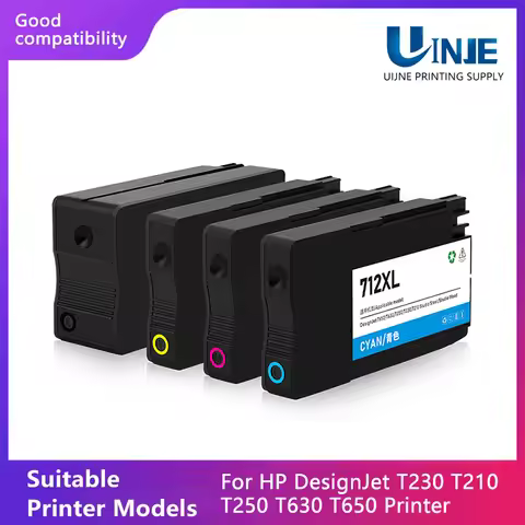 NEW For HP 712 XL 712XL 3ED71A 3ED67A Inkjet Ink Cartridge Compatible for HP DesignJet T210 T230 T25