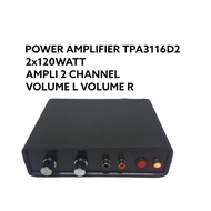 POWER AMPLIFIER 2 CHANNEL TPA3116D2 2X120W / AMPLI MINI VOLUME L  VOLUME R / AMPLIFIER CLASS D TPA3116D2