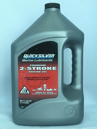 QUICKSILVER MARINE LUBRICANT PREMIUM 2 STROKE ENGINE OIL,MINYAK 2T 3.78Litre