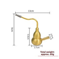 Portable Durable Brass Hookah Calabash Design Smoking Pipe Filter Mouthpiece Gift for Elderly