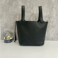 Hermes Picotin菜籃子18 黑金G刻 全新全配