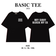 HEY SIRI T-Shirt BLOCK MY EX Unisex T-Shirts of All Sizes with Stunningly Beautiful Glitter