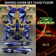 RAPIDO BODY COVER SET Y125ZR/125ZR GAULOISES 46 (9) BLUE (STICKER TANAM/AIRBRUSH) Y125ZR/125ZR COVER